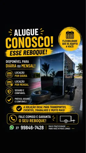 Aluguel Reboque diária ou mensal