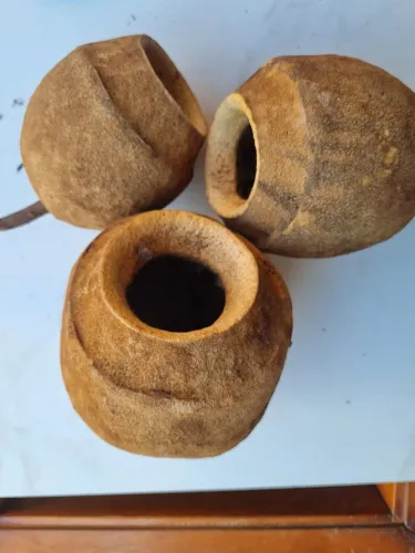 Cumbuca de Sapucaia Natural - Artesanato, Vasos e Decoração (Lote ou Unidade)