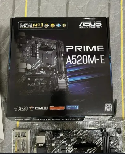 Placa mãe Asus Prime A520m-e AM4