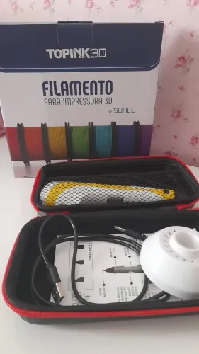 Caneta 3D com filamento