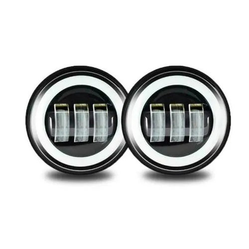 Farol Led Auxiliar Para Com Angel Eyes