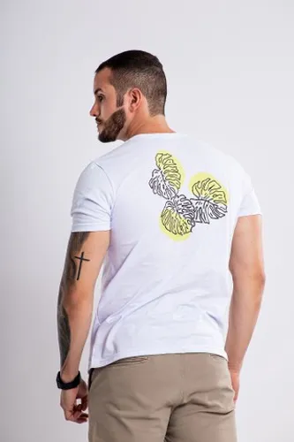 Camisas Gola Careca Masculina Estampada 