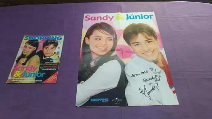 Revistas e Posters da dupla Sandy e Júnior, originais, bom estado. E outros!