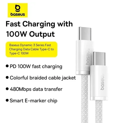 Cabo Baseus 100w iPhone 15 15 pro 15 pro max  s24 s24 ultra s23 ultra 
