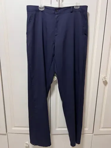 Calça social masculina azul tamanho 46