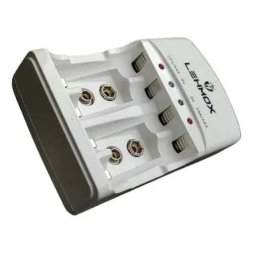 Carregador De Pilha Recarregavel Lehmox Bateria 9V