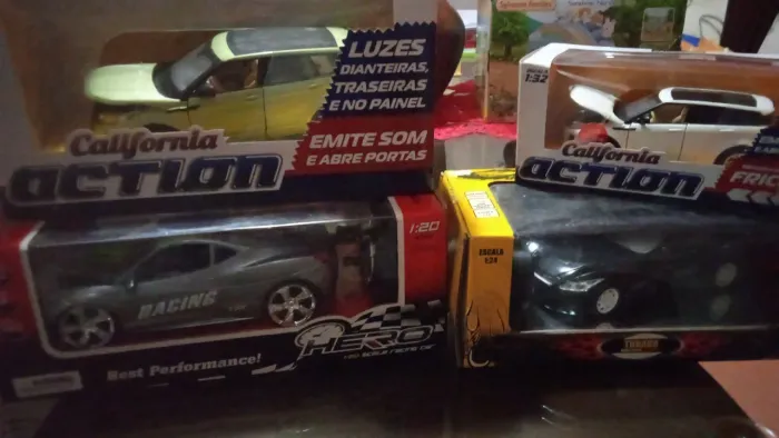 LOTE CARRINHOS FERRO ESCALA 1:24 A 1:32