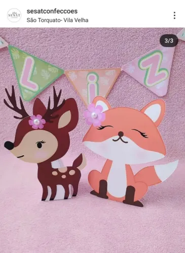 Bosque encantado personalizados pra festa de aniversário