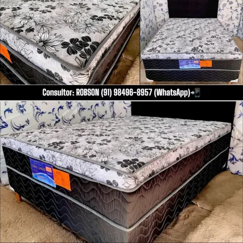CAMA DE CASAL UNIBOX DE MOLAS, SÓ 999$