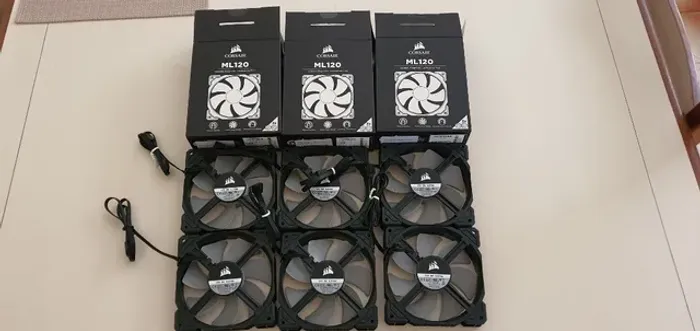 Kit 2 Fan Corsair Ml120 120mm Levitação Magnética