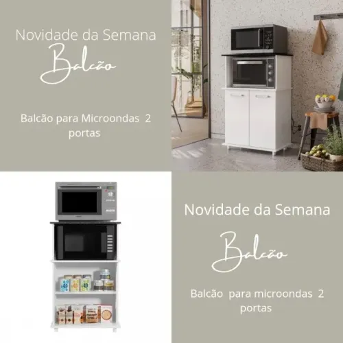 Promoção Balcao Branco para Microondas e Forno - 14/11