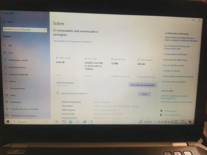 Notebook Dell Inspiron i3