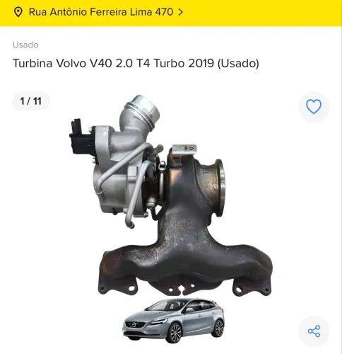 Turbina Volvo V40 2.0 T4 Turbo 2019