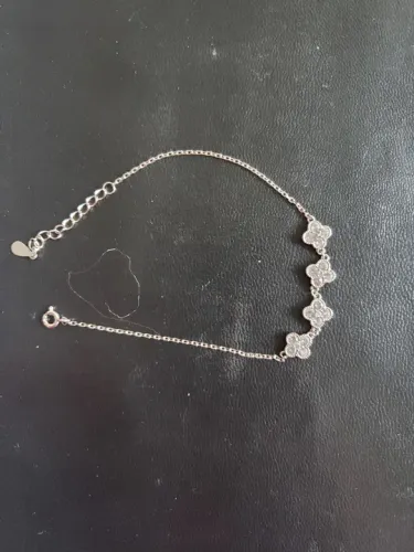 Pulseira de Prata 950 com Detalhes em Pedras