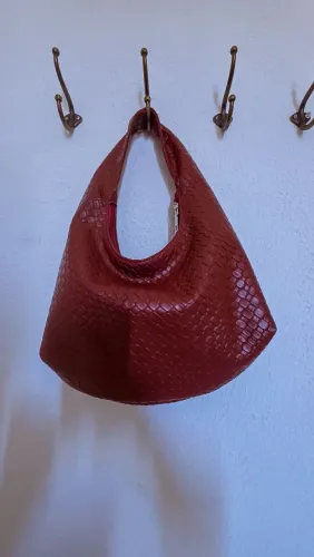 Bolsa ombro vinho
