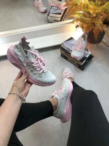 Tênis Adidas Knit Cinza rosa