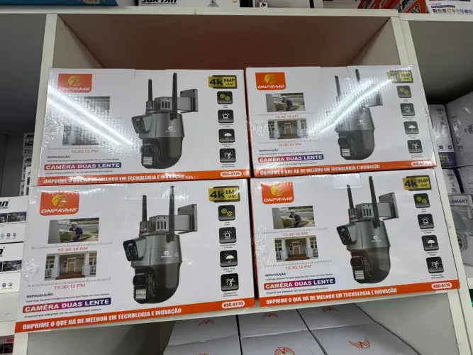 Câmera de Segurança Duas Lentes 4K 8MP Onprime