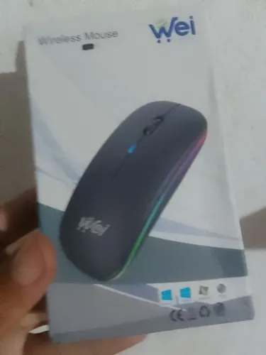 Mouse Sem Fio Rgb Recarregável - Frete Grátis 