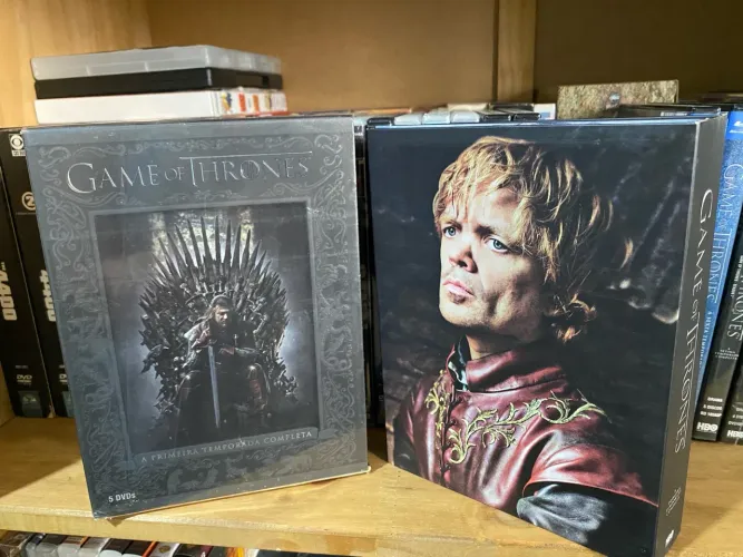 Box DVDs Game of Thrones 1 temporada, edição luxo colecionador
