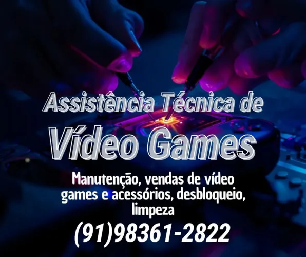 assistência técnica/manutenção de Vídeo games