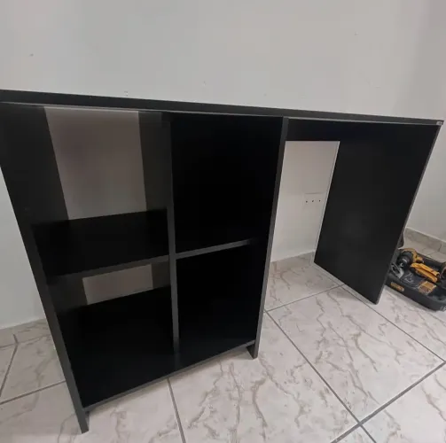Promoção Mesa Escrivaninha Preta - 22/10
