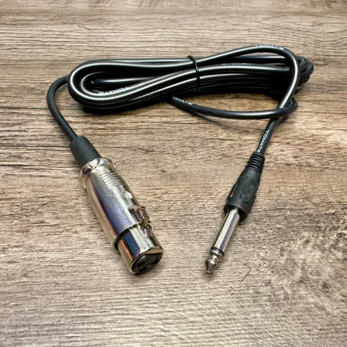 Cabo P10 para XLR Macho 3 Metros - Novo