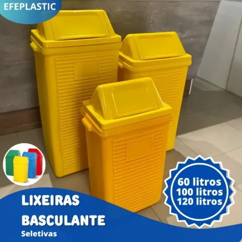 Lixeiras de plásticos 