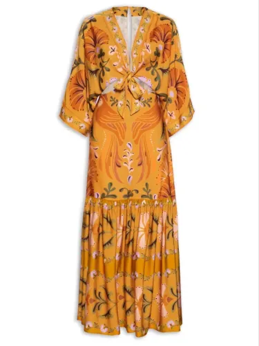 Vestido longo Farm M