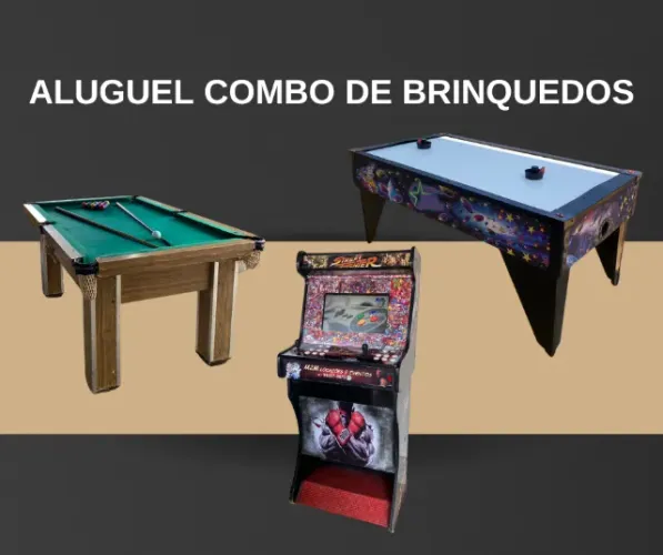 Sinuca + Air game + Fliperama ALUGUEL