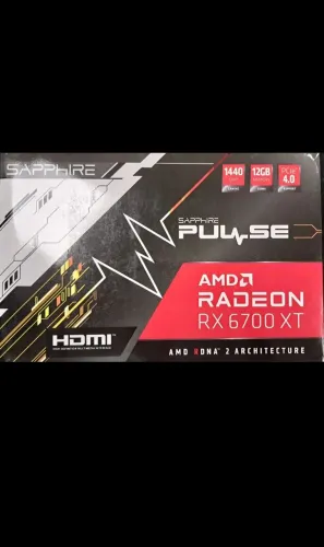 Placa de vídeo Sapphire Pulse  RX 6700 xt 12GBs