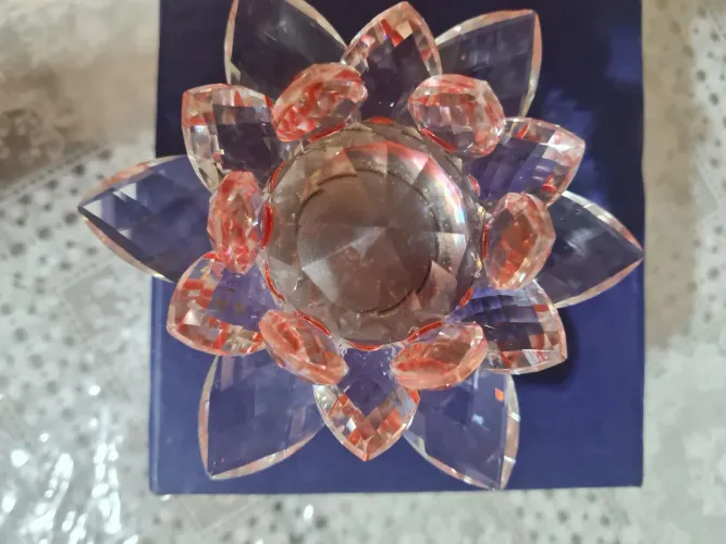 Enfeite de Cristal Flor Decorativo (unidade 50 reais )