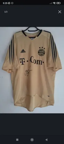 camisa bayern munich 2004 / 2005 #kahn autografada certificada