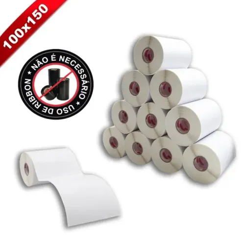 Kit 20 Rolos Etiqueta(200etq cada) Térmica Adesiva 10x15 100x150 E-Commerce Zebra Elgin