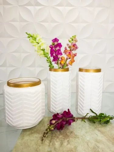 Conjunto de Vasos em cerâmica 
