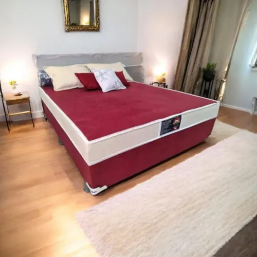 Cama Box Casal Premium - Conforto e Elegância