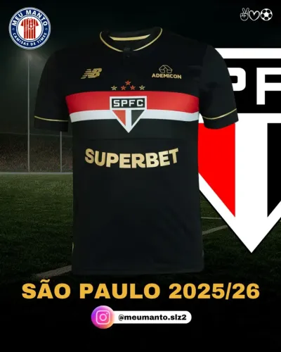 Camisa do São Paulo Preta