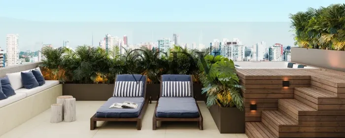 Cobertura no Jardins 430m² c/ 3 dorms sendo 3 suites 2 vagas de garagem