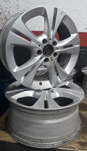Jogo Rodas Liga Usadas R17 Aro 17 Mercedes C180 Originais 5x112 Pintura