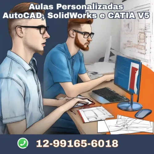 Aulas Personalizadas de AutoCAD, SolidWorks e CATIA V5