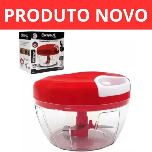Processador De Alimentos Manual Grande 3 Lâminas 500ml N1