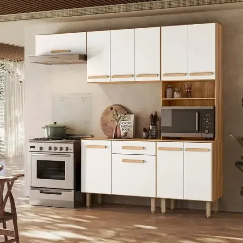 Armário de Cozinha 10 Portas 1 Gaveta Lemon (FAZEMOS ENTREGA DF E ENTORNO)