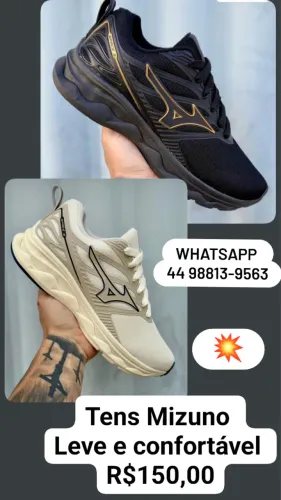 Tenis Mizuno otimo para correr