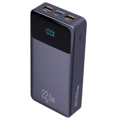 Power Bank ELG Pro PB200B 20000mAH, Carga Rápida, Display e 3 de saídas USB  R$ 140,00