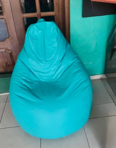  Puff Pera Azul Turquesa 