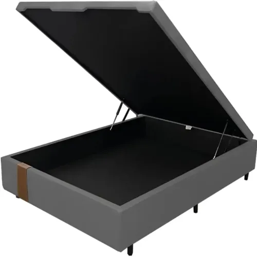 Base Box Baú Kwid Casal em linho - Entrega Rápida