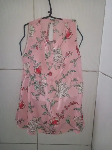 Vestido Rosa Floral Infantil Meninas 6 anos