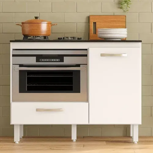 Balcão para Cooktop Fit branco