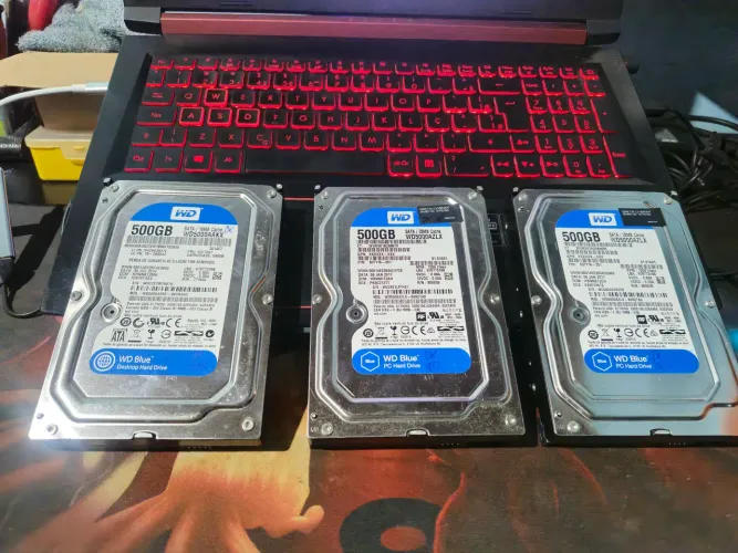 HD 500GB - 100% | Valor un 75,00 Reais.