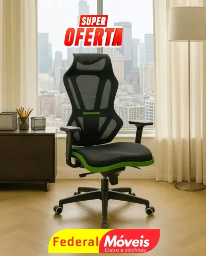 Cadeira Giratória Vizon Gamer - Conforto e estilo para seu setup!