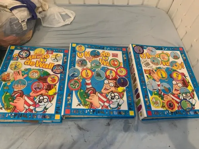 coleção o mundo de wally quase completa 3 fichários - 1998